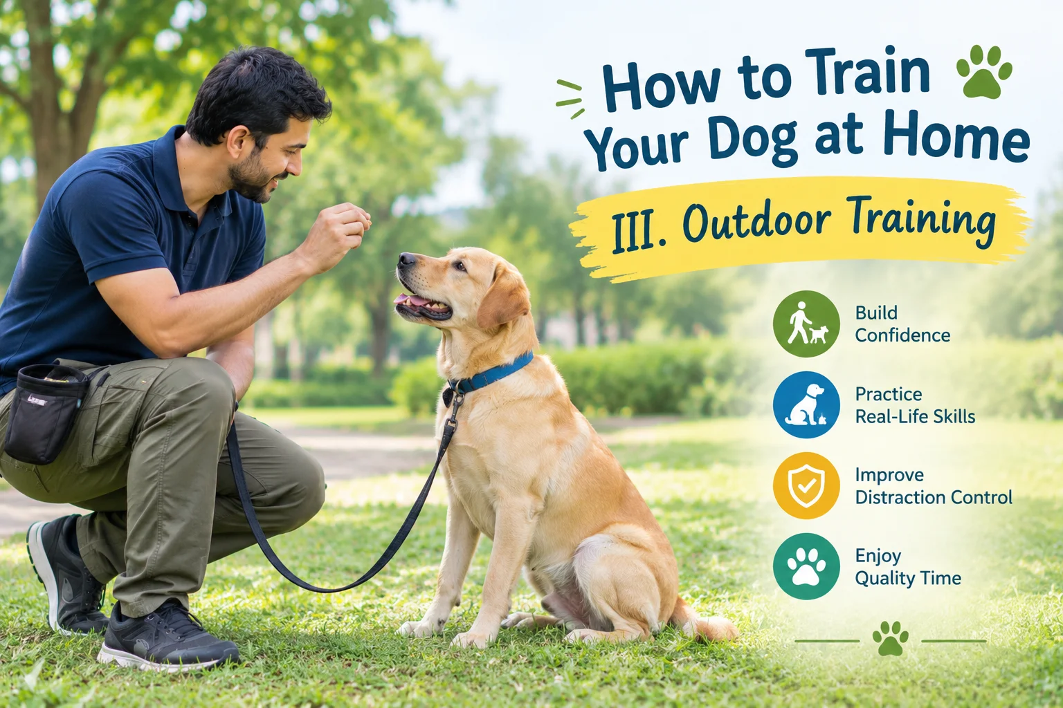 How to Train Your Dog at Home-III: Outdoor training